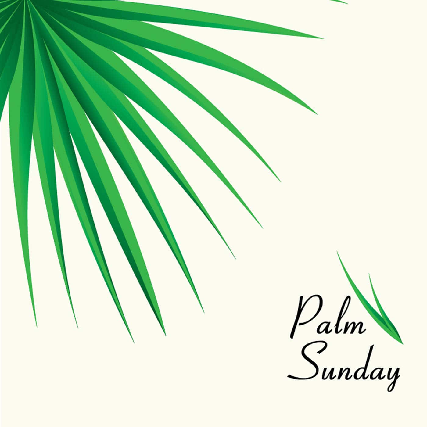 Palmbladför Söndagen Före Påsk Bakgrund