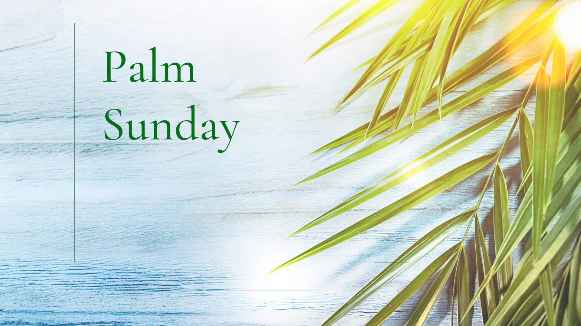 Artistic Palm Sunday Text Background