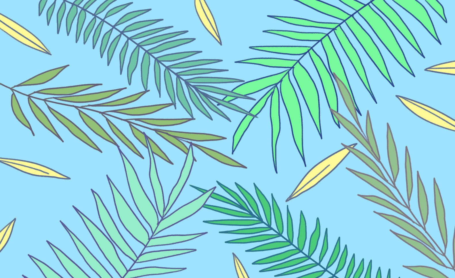 Palm Leaves Digital Art For Palm Sunday Background