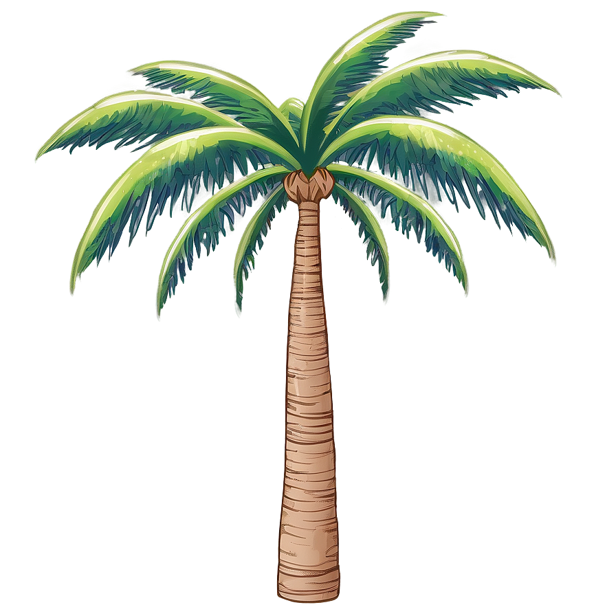 Palm Tree Drawing Png Eed18 PNG