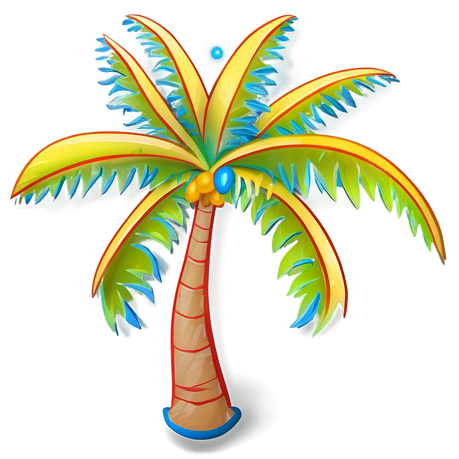 Palm Tree Outline Png 93 PNG