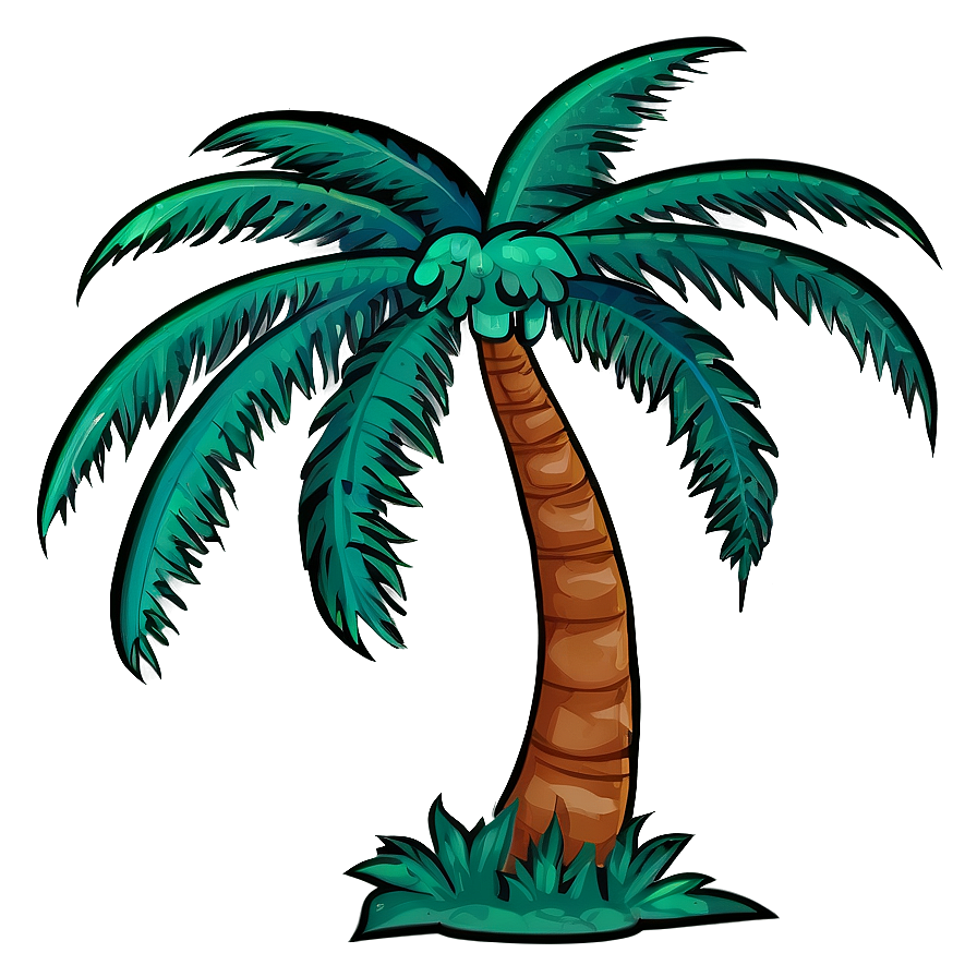 Palm Tree Pattern Png Hht72 PNG