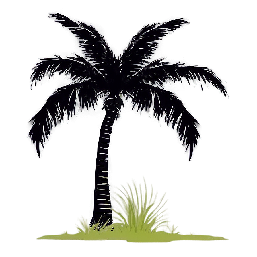 Palm Tree Silhouette A PNG