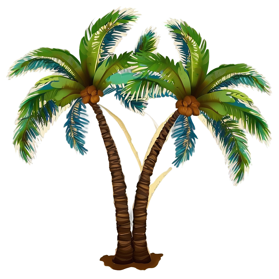 Palm Tree Silhouette Art Png 92 PNG