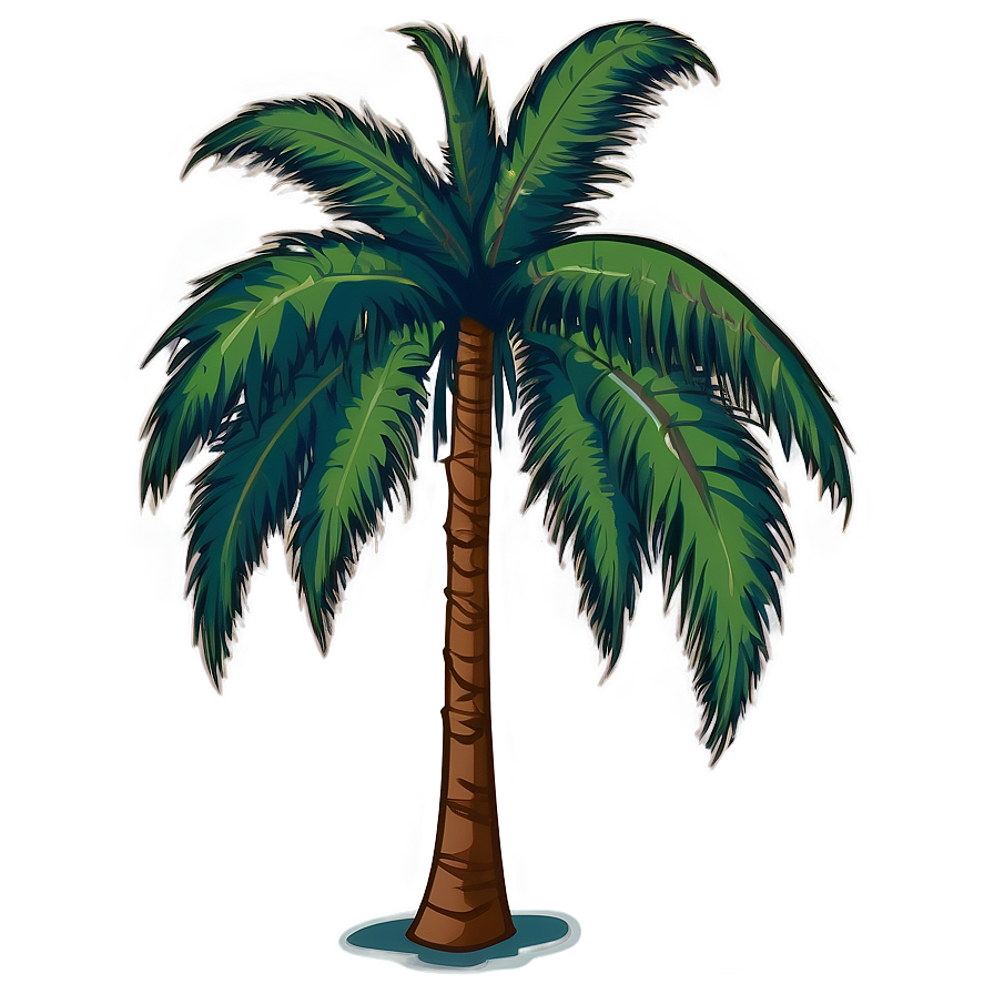 Palm Tree Silhouette Clipart Png 06262024 PNG