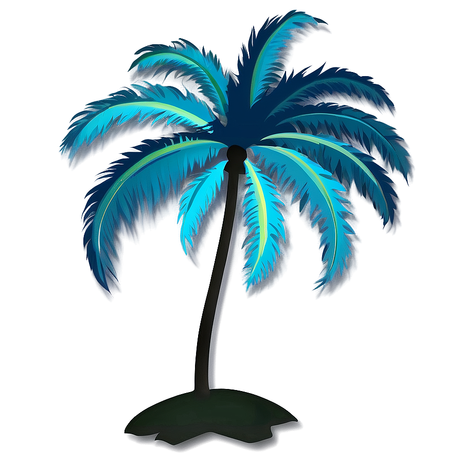 Palm Tree Silhouette Png 04292024 PNG