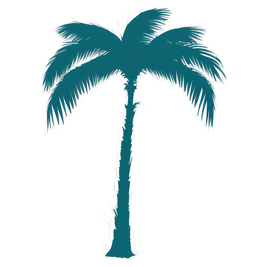 Palm Tree Silhouette With Birds Png 46 PNG