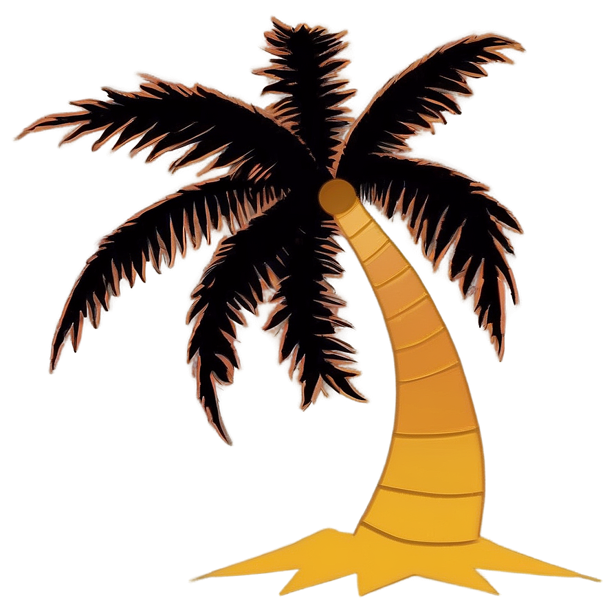 Palm Tree Sunset Silhouette Png 26 PNG