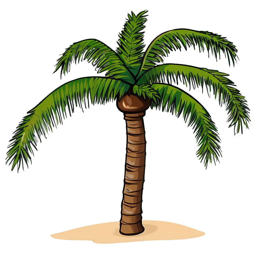 Palm Tree With Coconuts Png Sib47 PNG