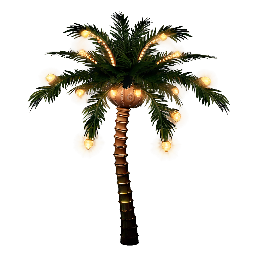 Download Palm Tree With Lights Png Ijj | Wallpapers.com