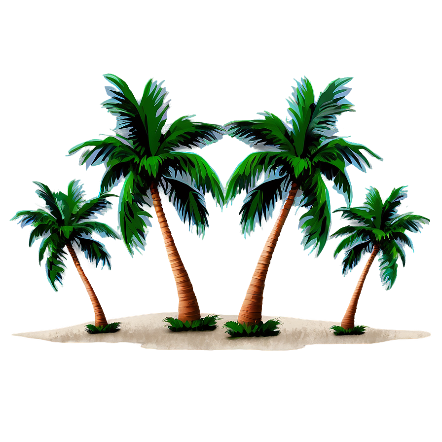 Download Palm Trees And Ocean Png 05042024 | Wallpapers.com