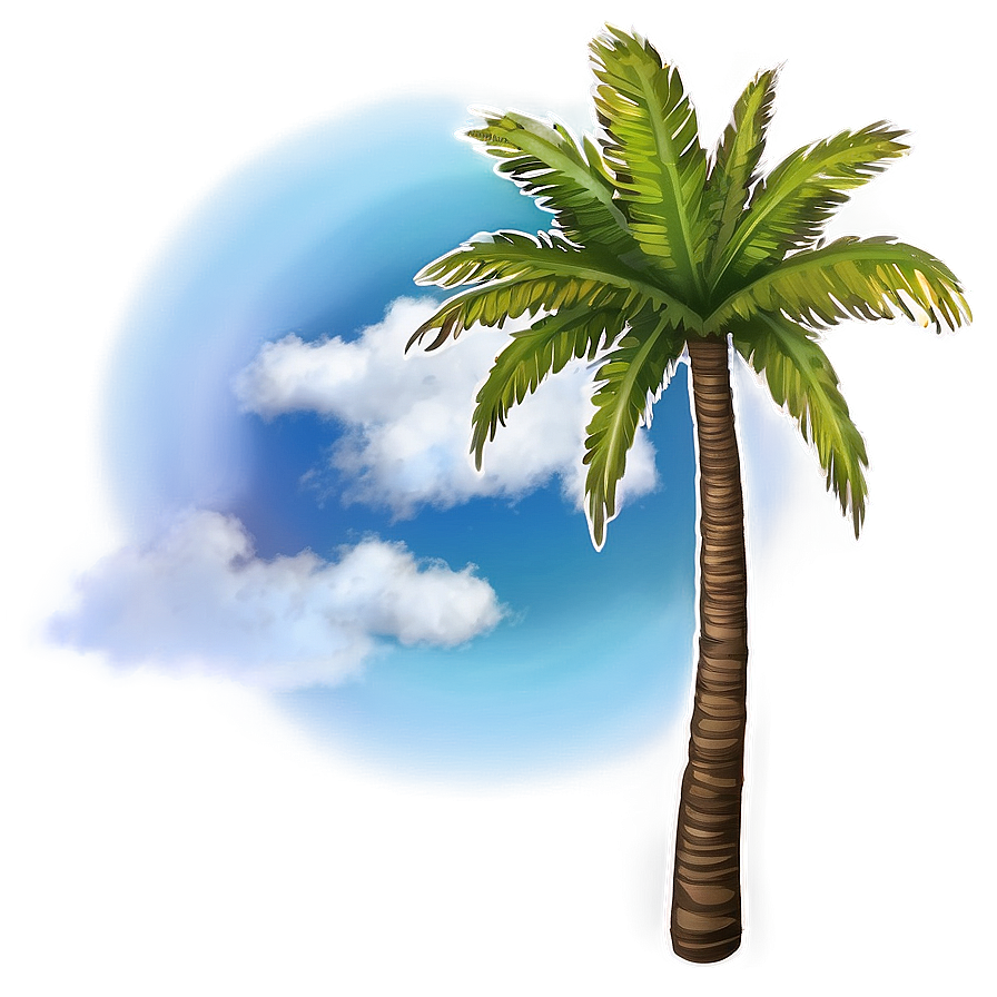 Download Palm Trees And Sky Png 73 | Wallpapers.com