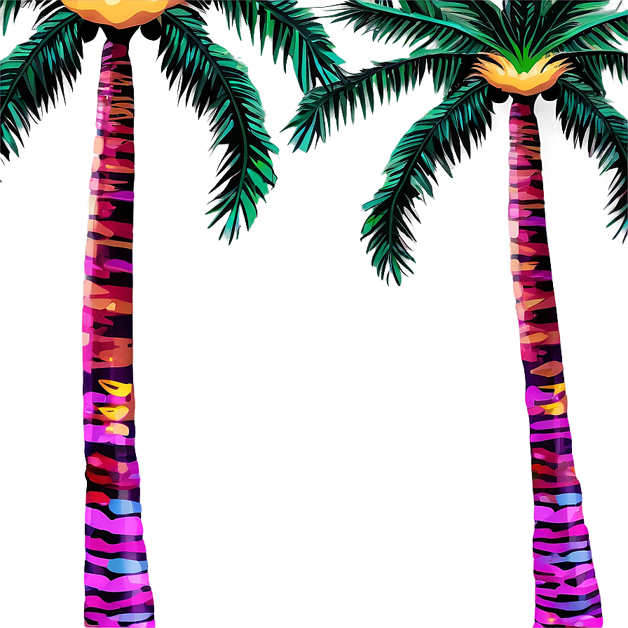 Palm Trees Border Design Png Ark40 PNG