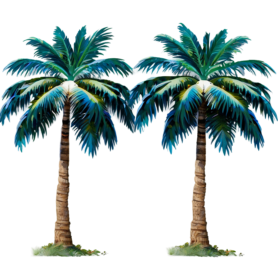 Download Palm Trees Reflection Png Yhp | Wallpapers.com