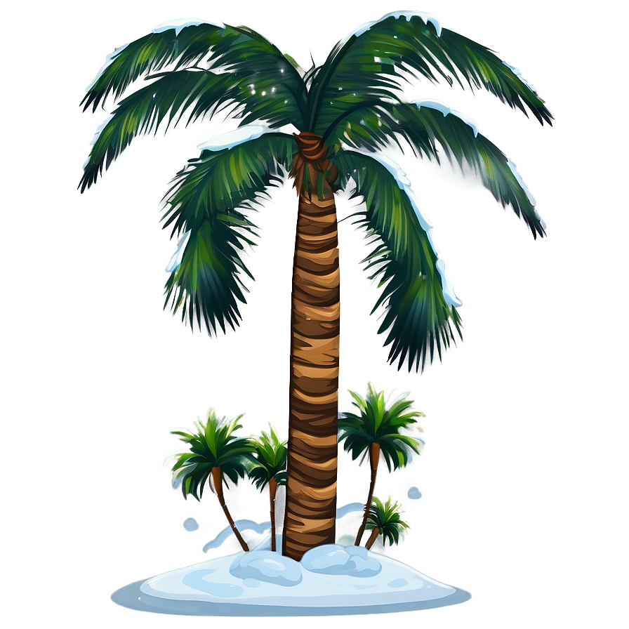 Palm Trees With Snow Png Ylh PNG