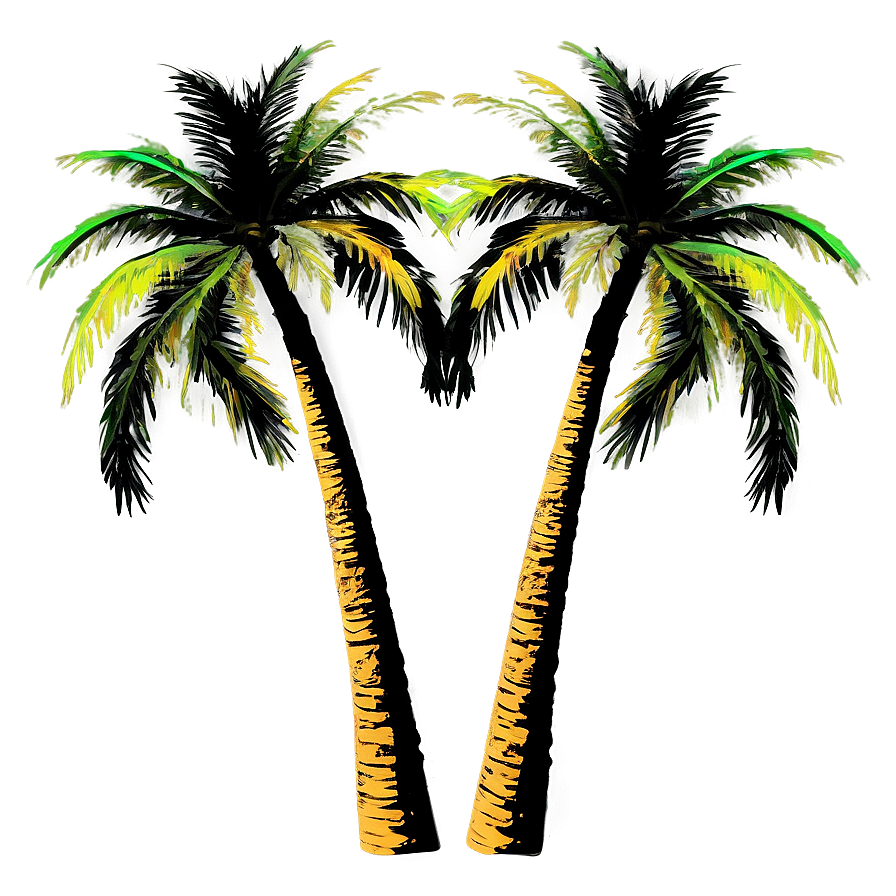 Palm Trees With Sun Flare Png 79 PNG