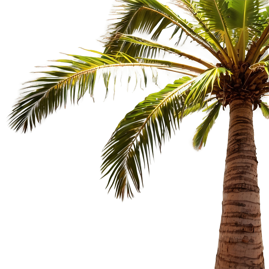 Download Palm Trees With Sun Flare Png Rgq | Wallpapers.com