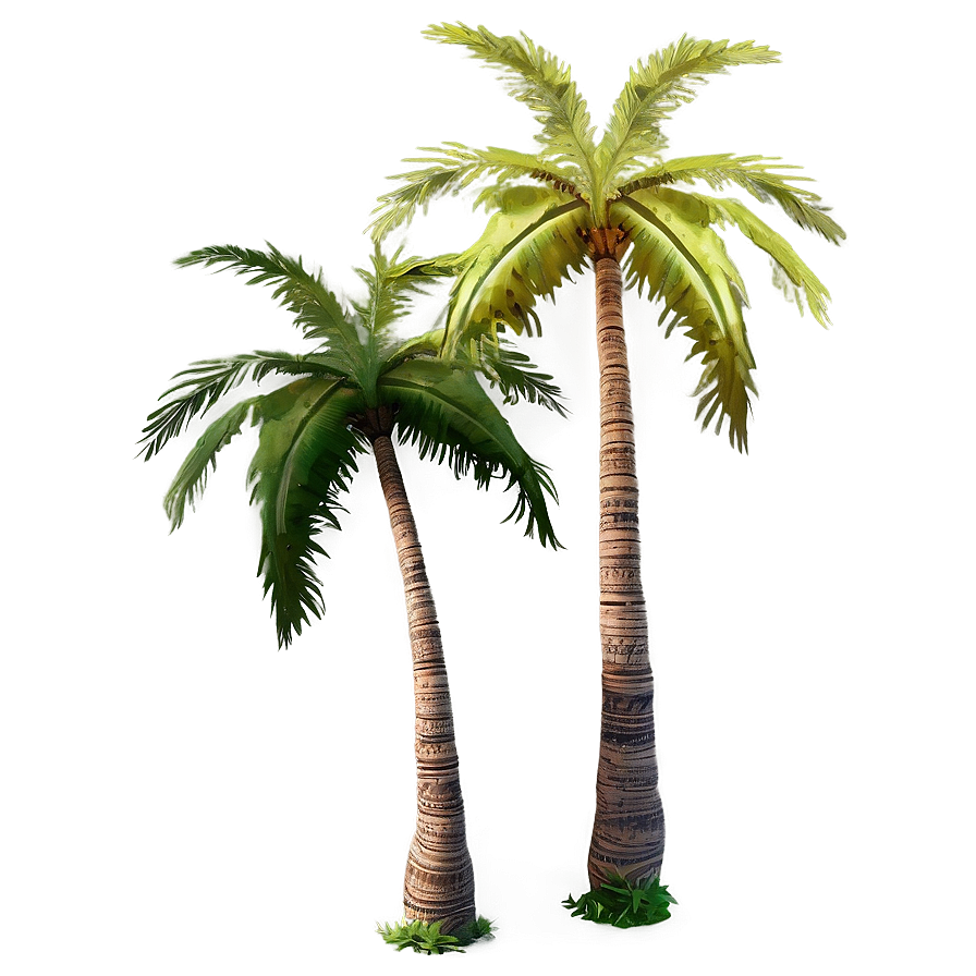 Download Palm Trees With Sun Flare Png Xxq | Wallpapers.com