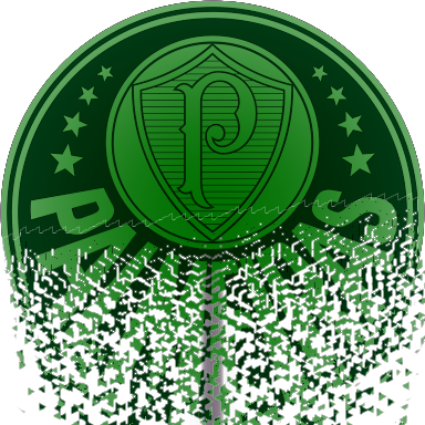 Palmeiras Logo Digital Decay PNG