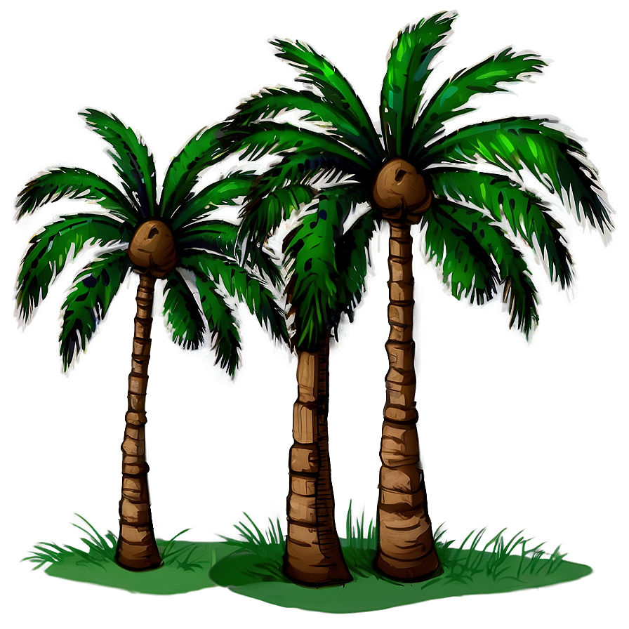 Palms In Windy Weather Png Bbt PNG