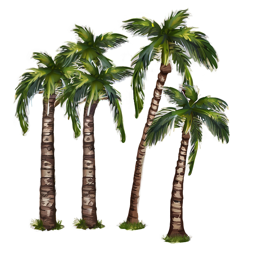 Palms With Birds Png 94 PNG