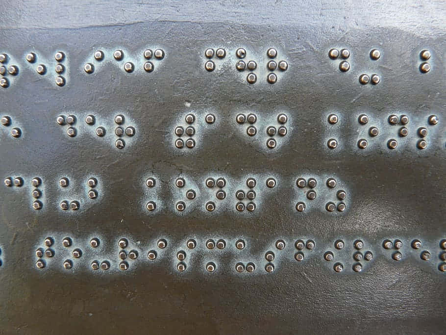 Palpable Braille Dots Wallpaper