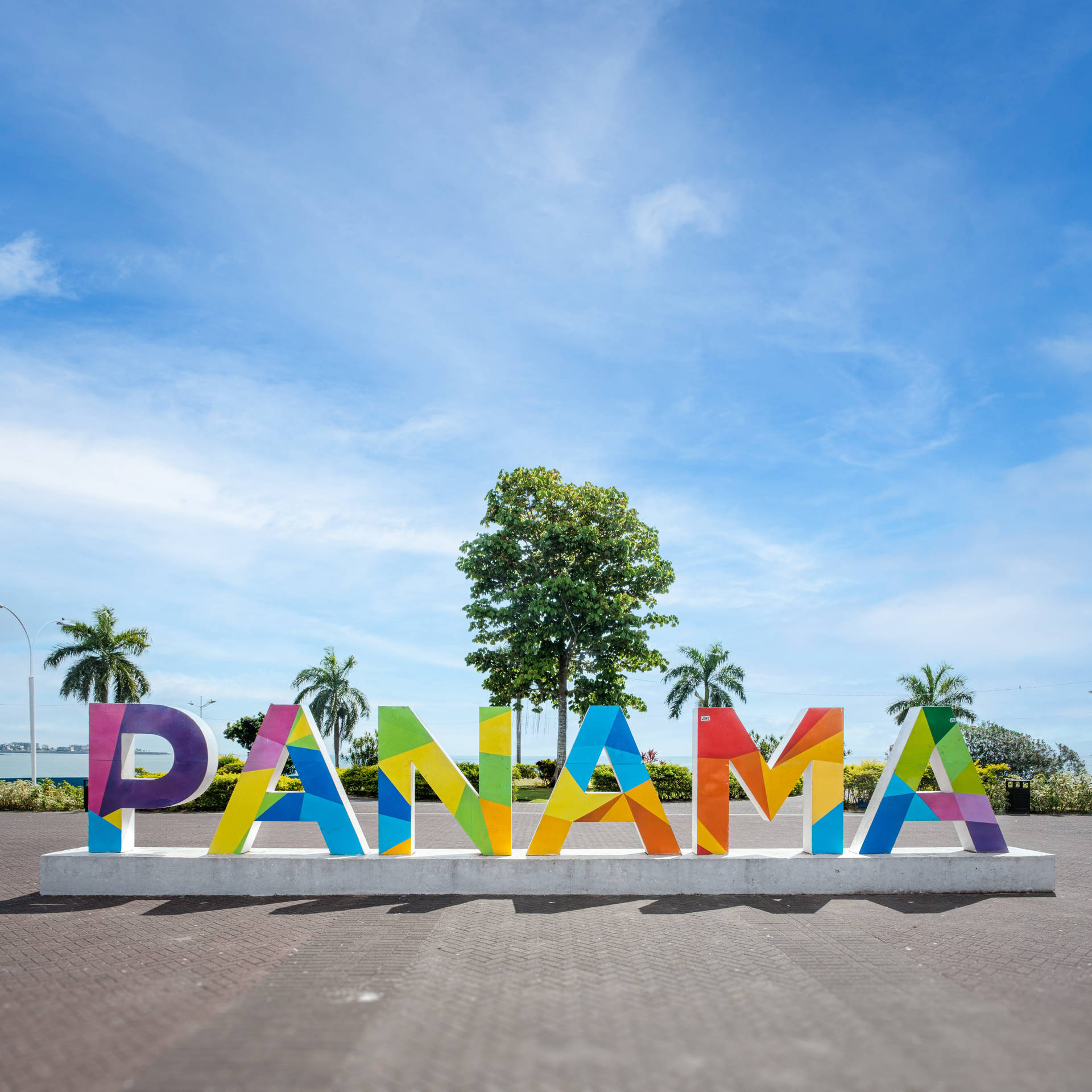 Panama farverig signatur tapet Wallpaper