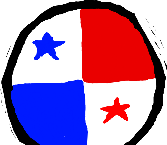 Panama Flag Artistic Interpretation PNG