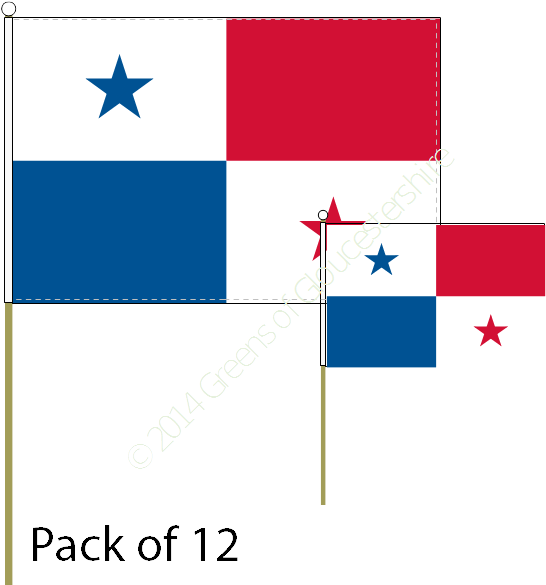 Panama Flag Design Elements PNG