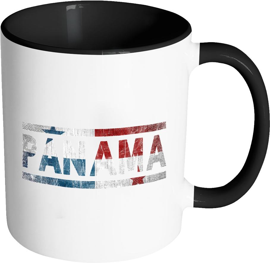 Panama Flag Design Mug PNG