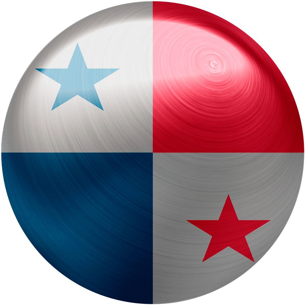 Panama Flag Spherical Representation PNG
