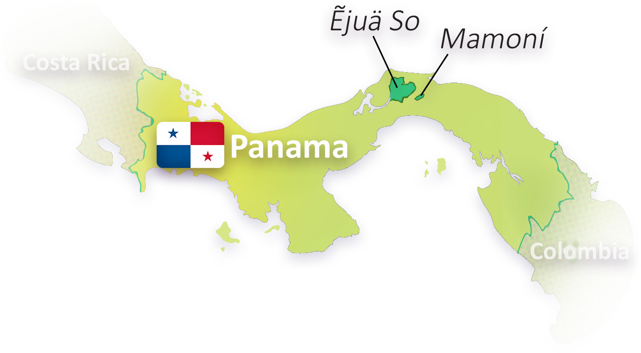 Panama Map Illustration PNG