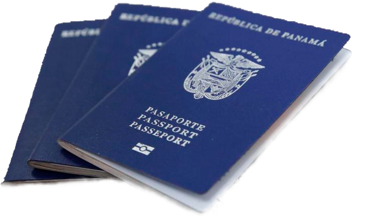Panama Passports Stacked PNG