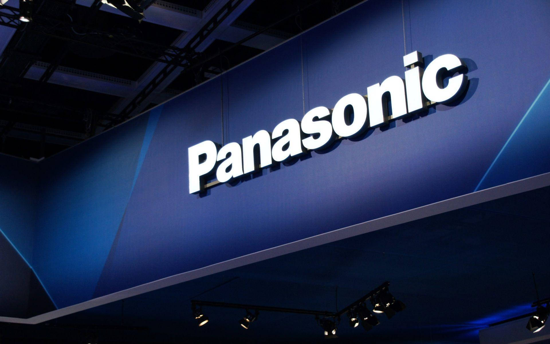Fachadade Panasonic En Azul Fondo de pantalla