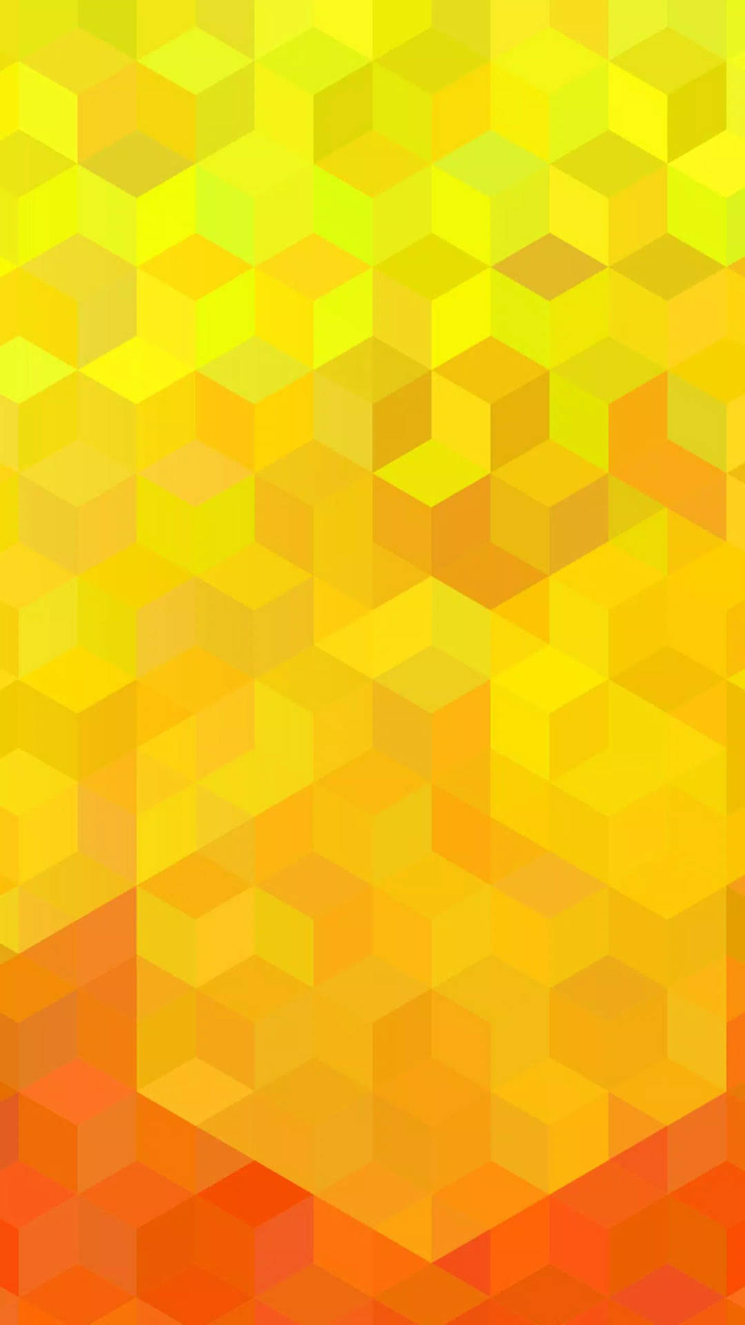 Panasonic Gul Orange Hexagon tapet Wallpaper