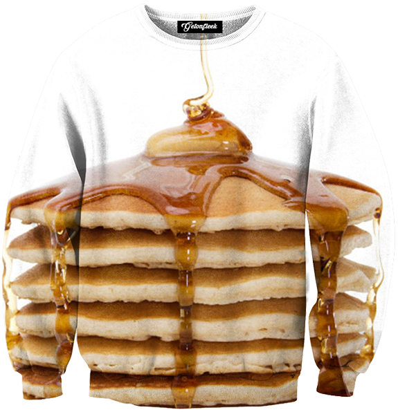 Pancake Print Sweatshirt PNG