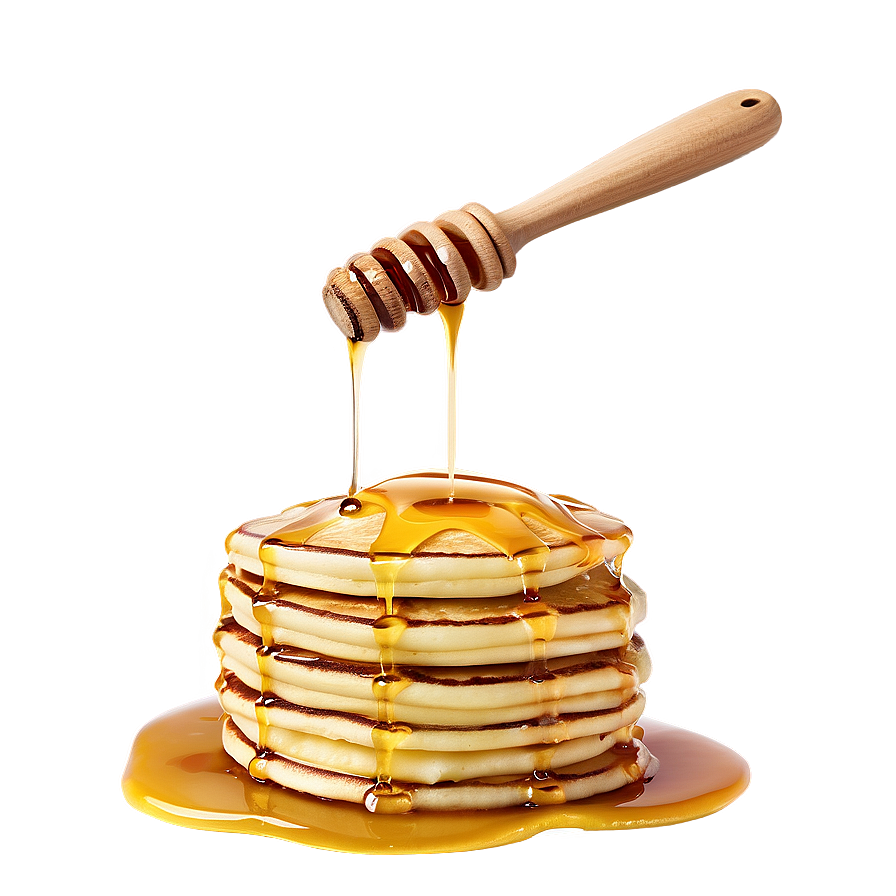 Download Pancake Stack With Honey Png Hhm | Wallpapers.com