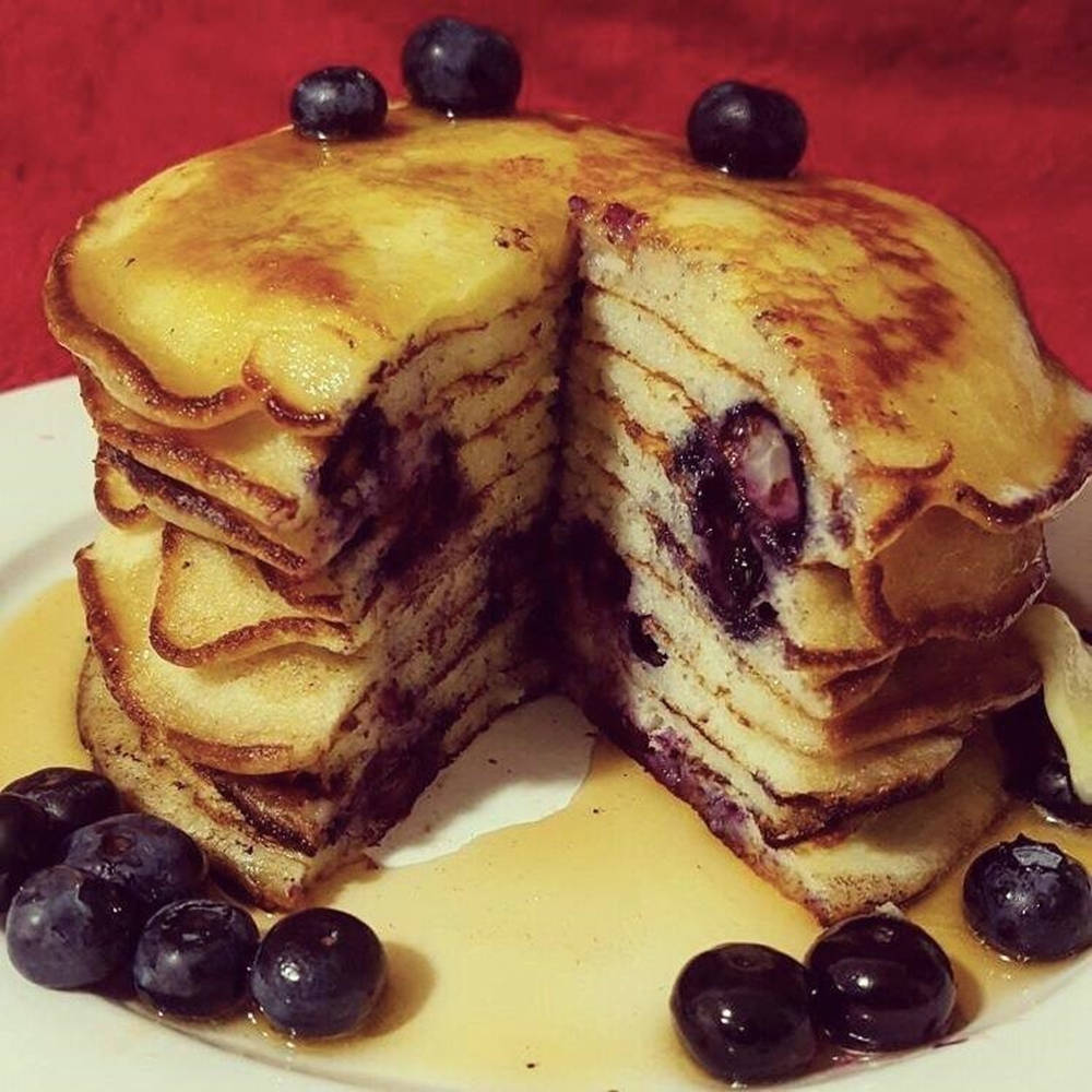 Pancake With Buttermilk Sauce Wallpaper