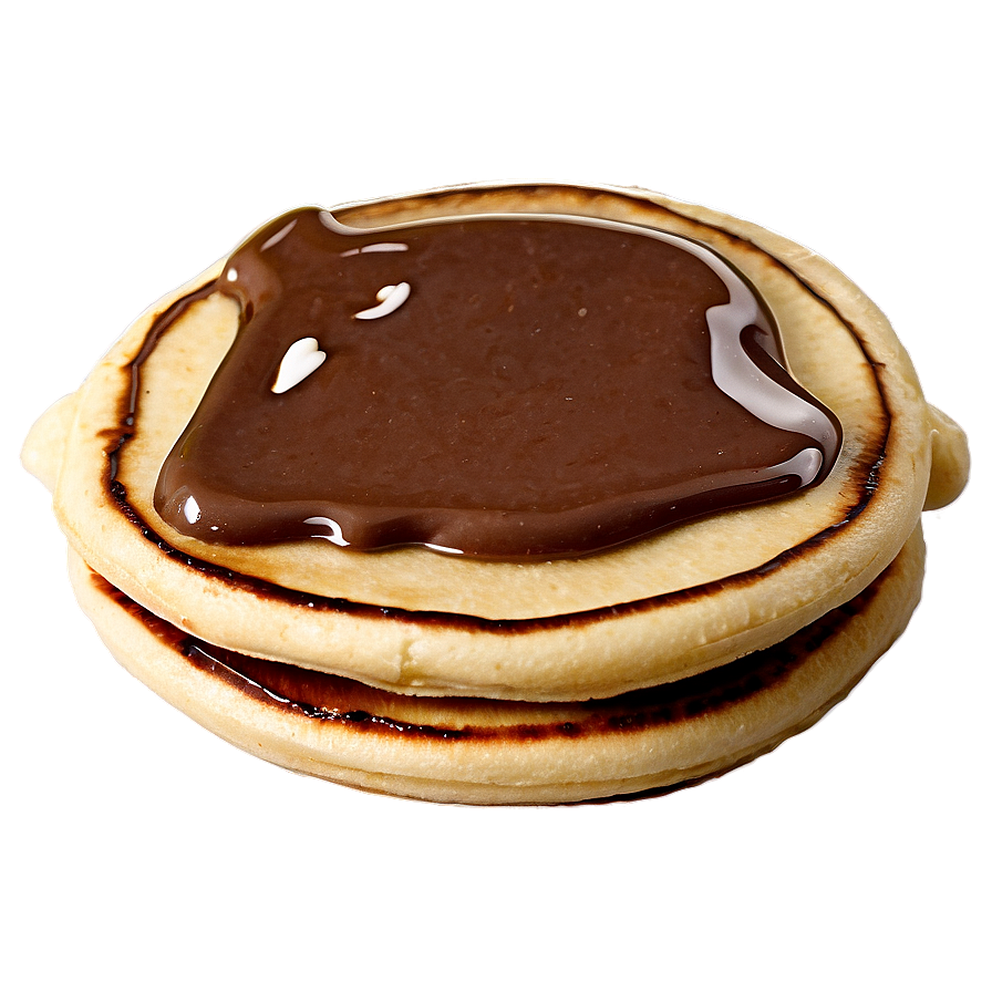 Pancake With Nutella Spread Png Ohl46 PNG