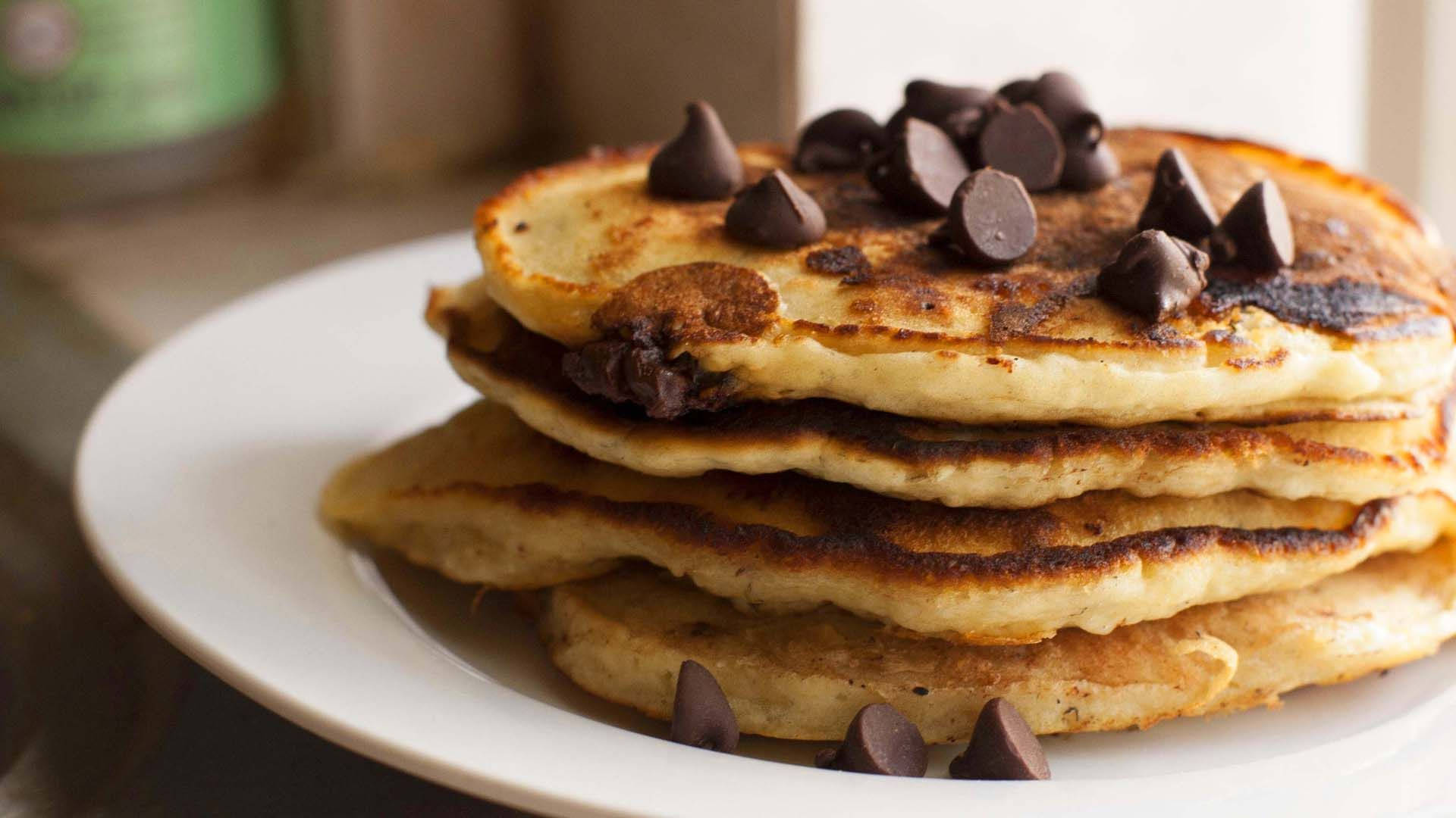 Pancakes With Chocolate Kisses