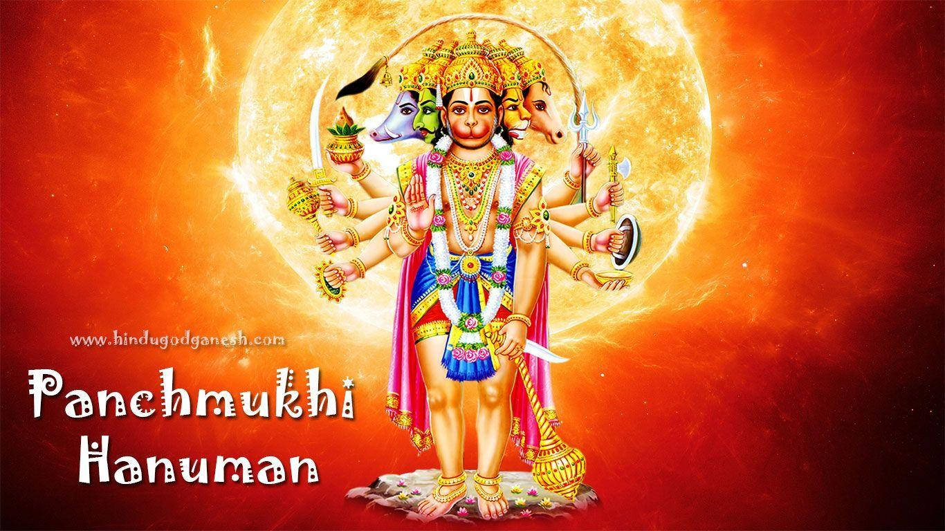 Panchmukhi Hanuman With Blazing Sun