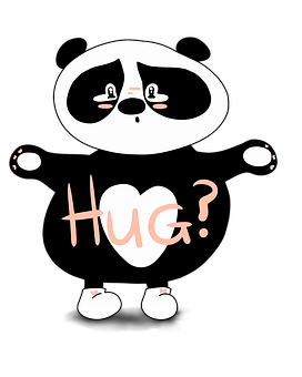 Panda Asking For Hug PNG