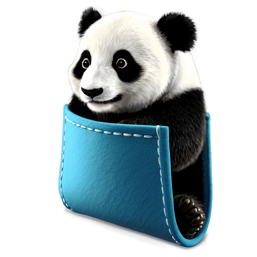 Panda In A Pocket Design Png Ybb63 PNG