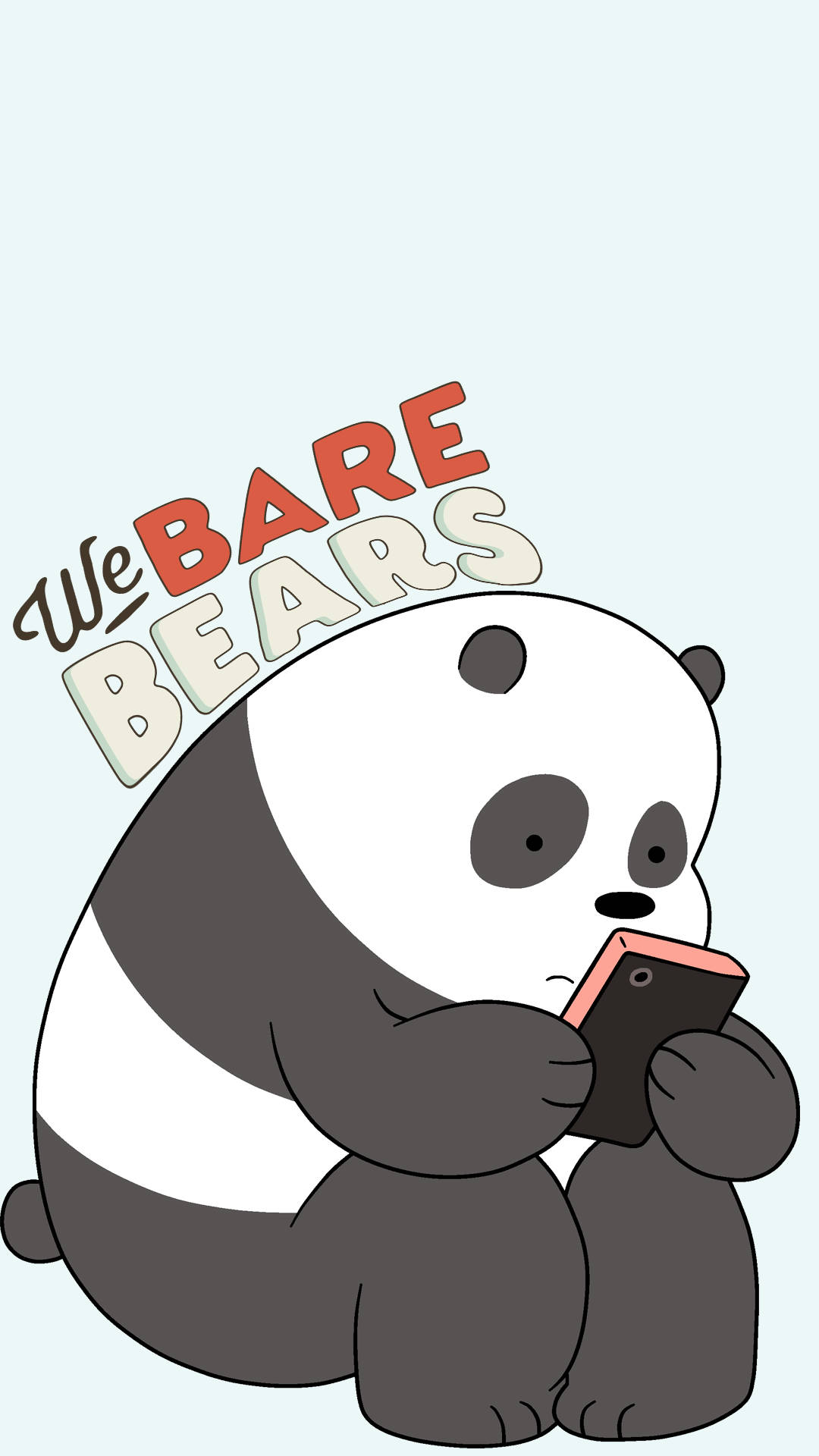 Panda Introvertido E Ursos Desnudados Papel de Parede