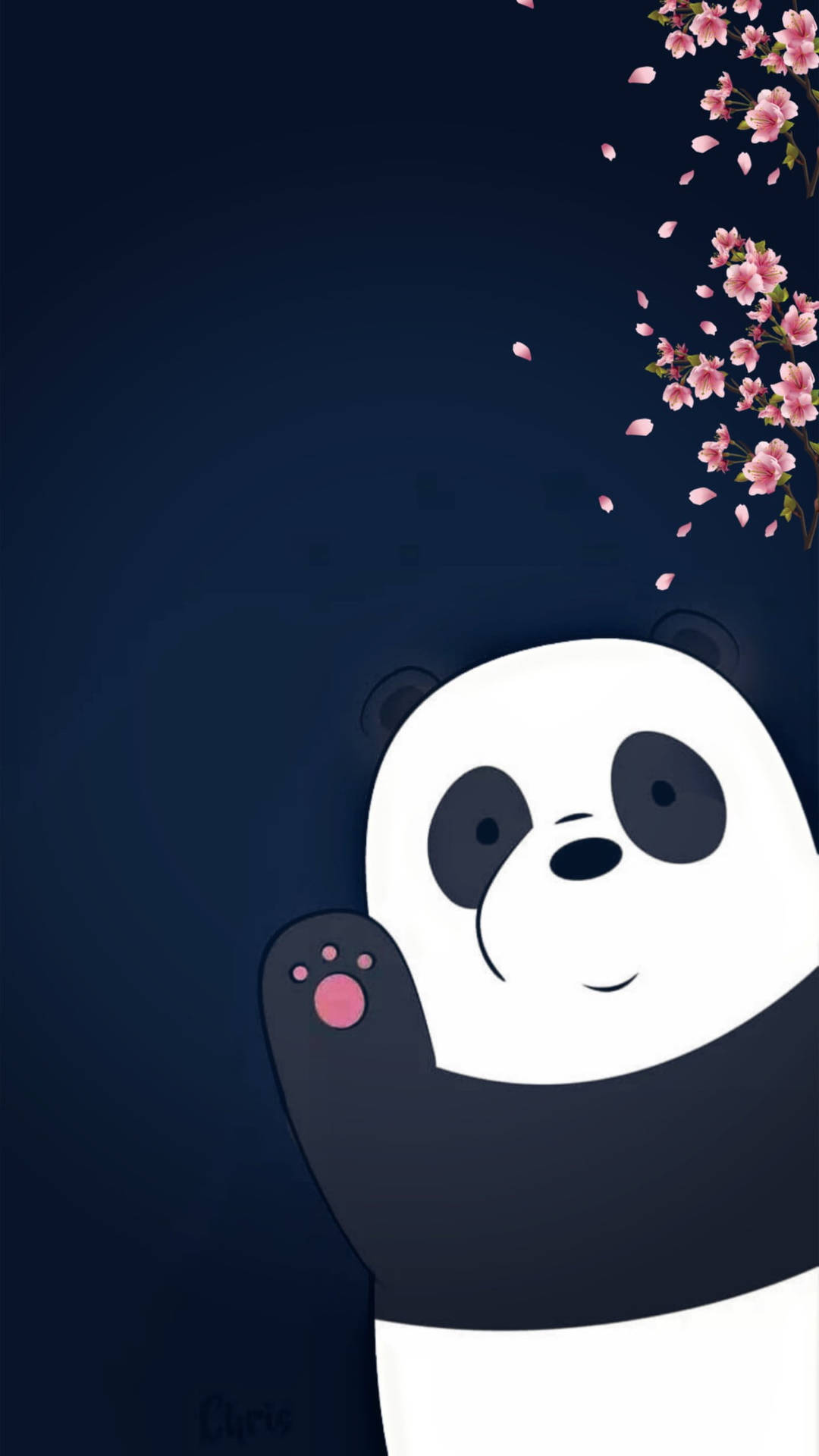 Panda Sakura We Bare Bears Background