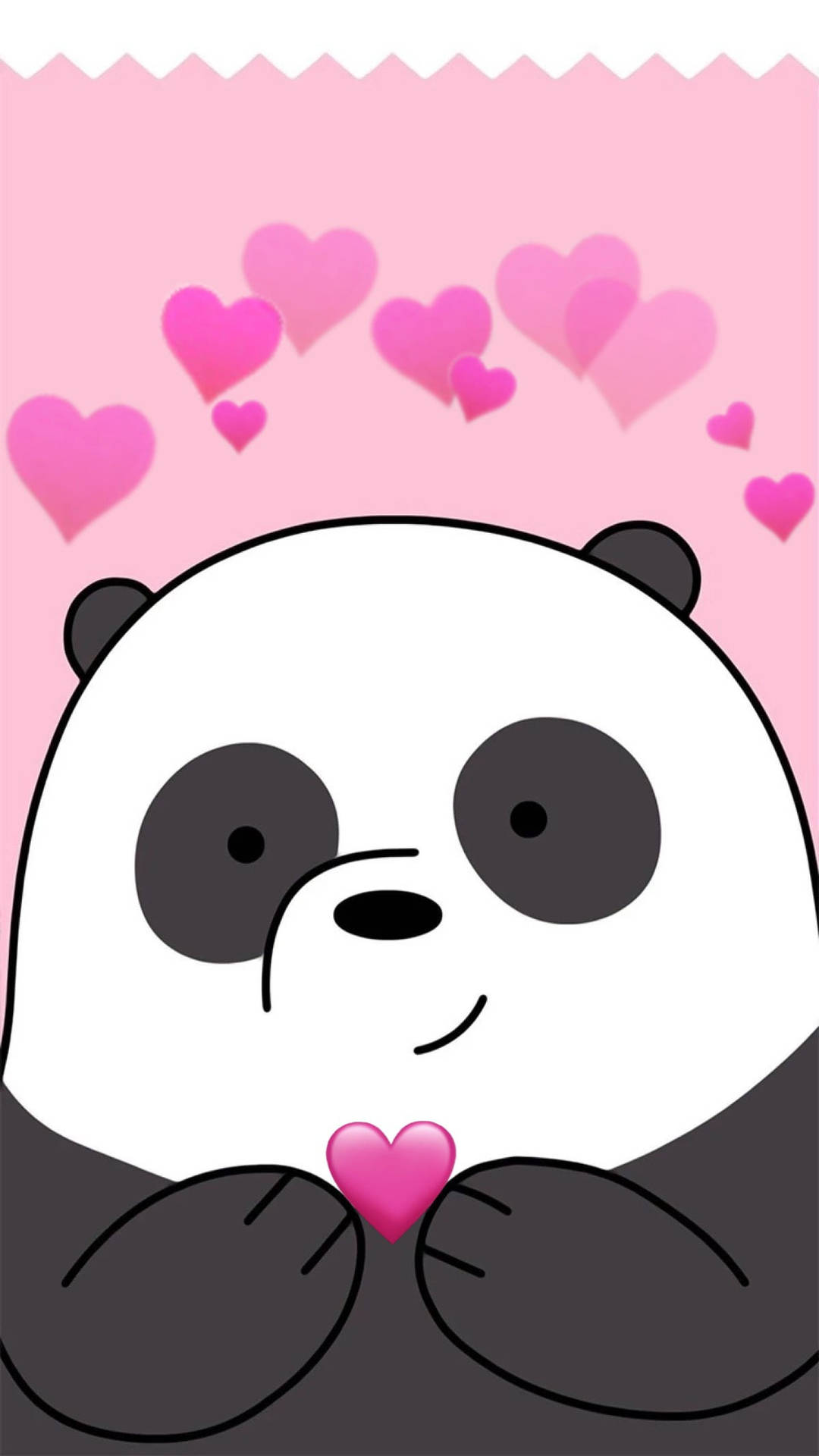 Panda We Bare Bears Heart Wallpaper