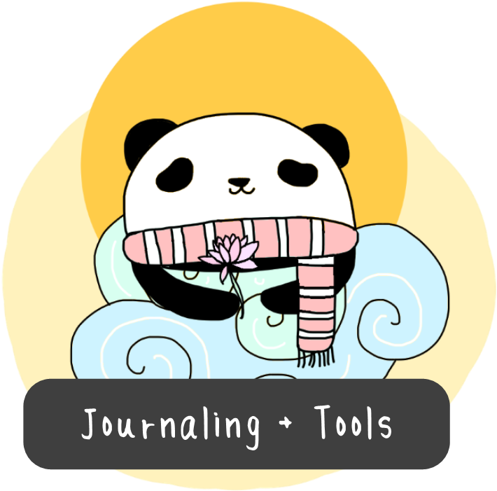 Panda_ Journaling_ Tools_ Illustration PNG