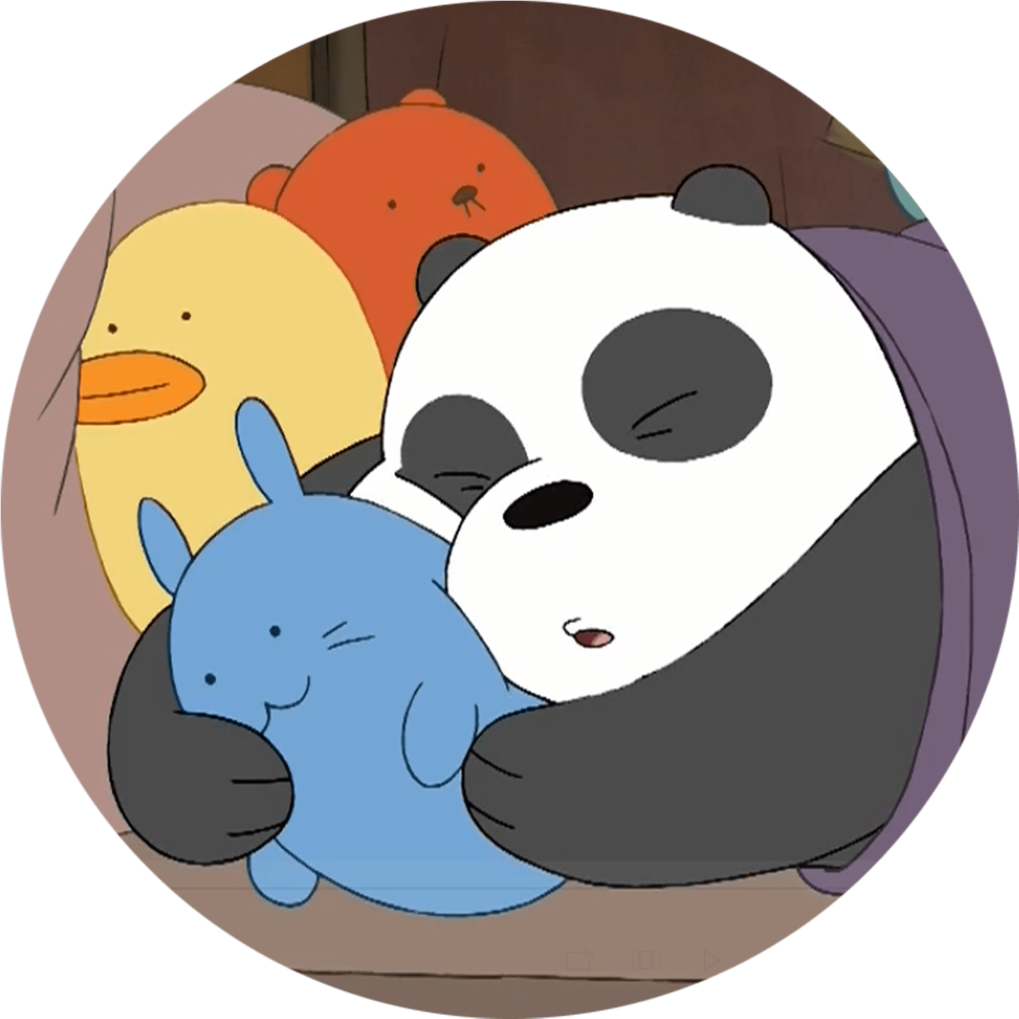 Panda_and_ Friends_ Sleeping_ Together SVG