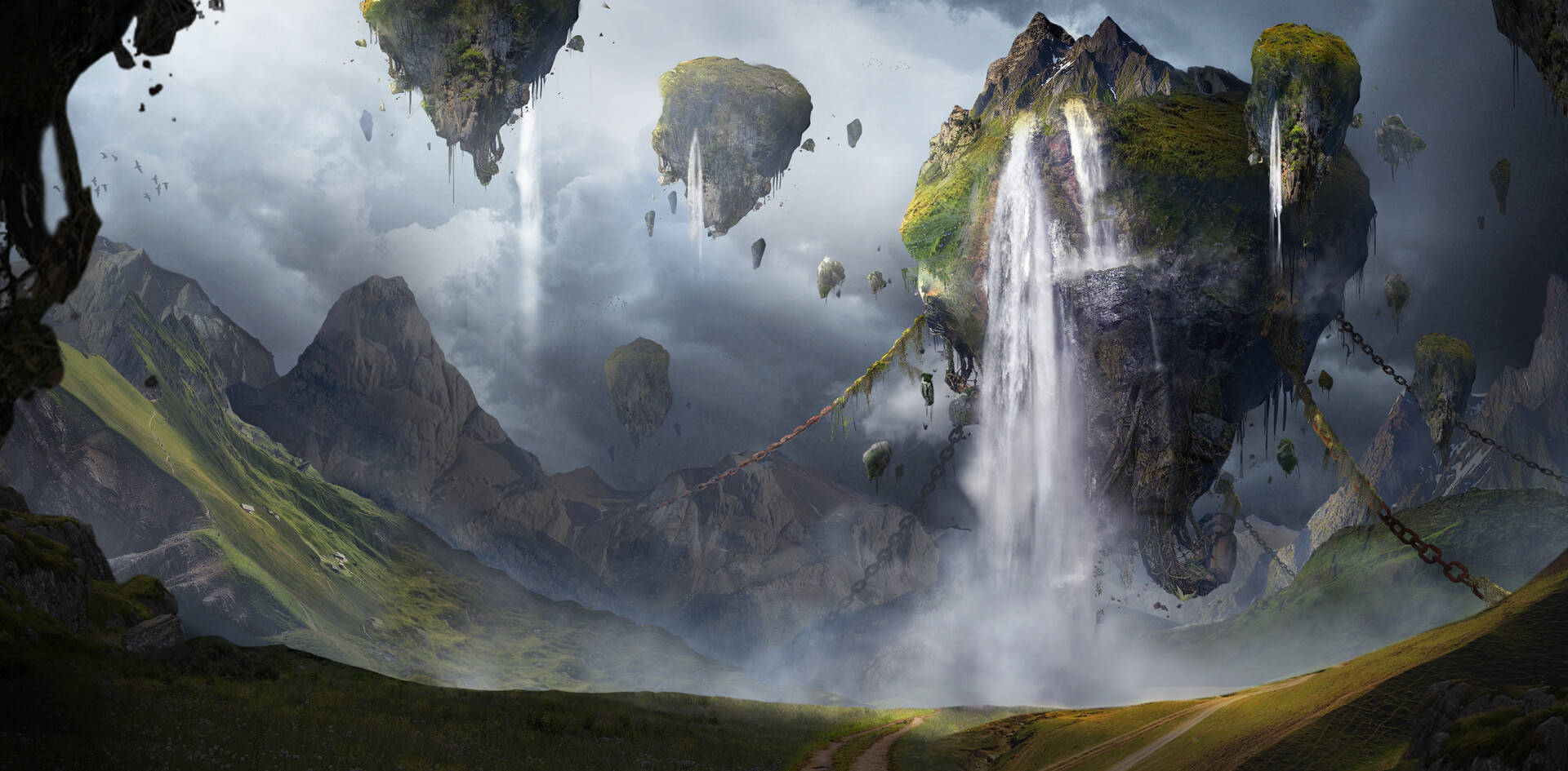Pandora Floating Mountain With Waterfalls