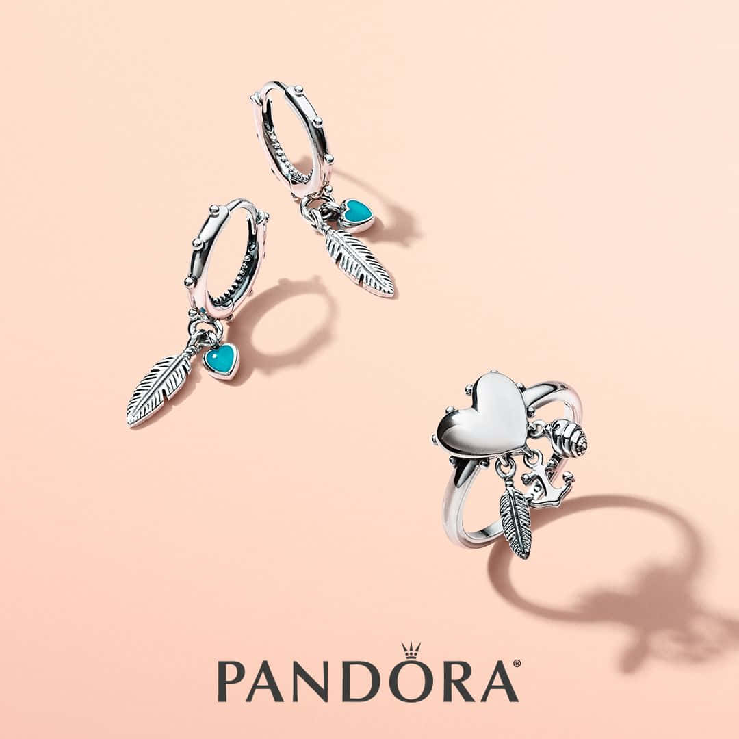 Pandorasmykkekollektion - Pandora Ring, Øreringe Og Halskæde